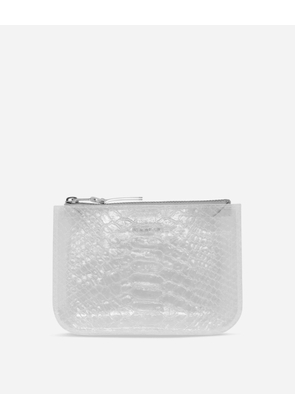 Transparent Snake Zip Pouch Clear