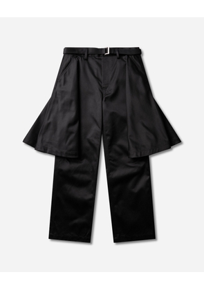Men s Layered Cotton Chino Pants Black
