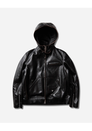 Men s Leather Blouson Black