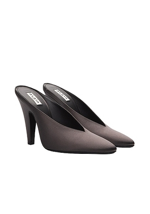 ALAÏA Cone Mules in Anthracite & Gris Fonce - Grey. Size 38 (also in 39).