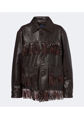 Polo Ralph Lauren Fringed leather jacket