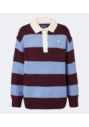 Polo Ralph Lauren Striped wool-blend polo sweater