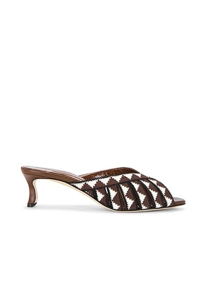 Manolo Blahnik Trofesamu 50 Sandal in Dark Brown - Brown. Size 37.5 (also in 38, 38.5, 39, 39.5, 40).