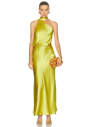 Staud Estelle Dress in Citron - Yellow. Size 4 (also in 0, 2, 6, 8).