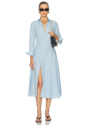 Polo Ralph Lauren Long Sleeve Shirt Dress in Southport Blue - Blue. Size 6 (also in 4, 0, 2, 8).
