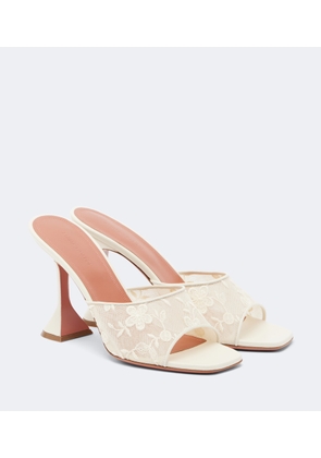 Amina Muaddi Lupita lace mules