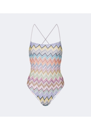 Missoni Zigzag lame swimsuit