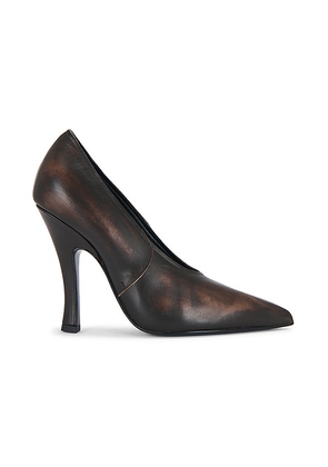 Magda Butrym Leather Pump in Brown - Brown. Size 38 (also in 36, 41).
