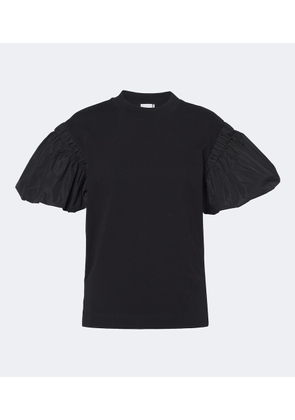 Patou Puff-sleeve cotton jersey T-shirt