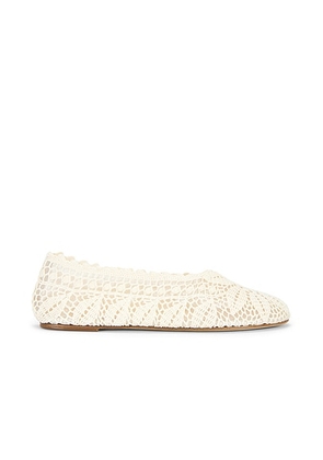 Magda Butrym Ballet Flat in Cream - Ivory. Size 37 (also in 36, 38, 39).