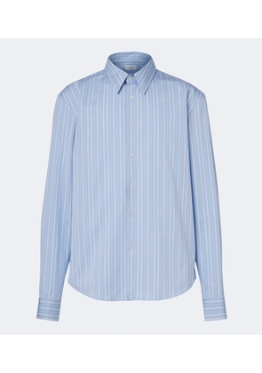 Saint Laurent Striped cotton poplin shirt