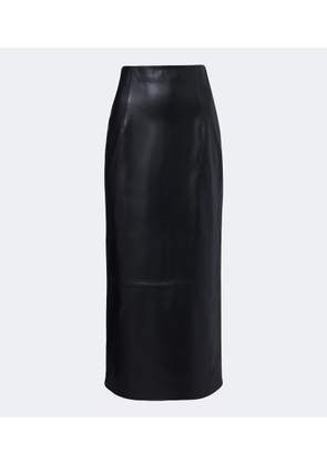 Loulou de Saison Inga leather midi skirt