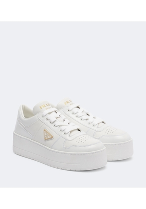 Prada Downtown Bold leather platform sneakers
