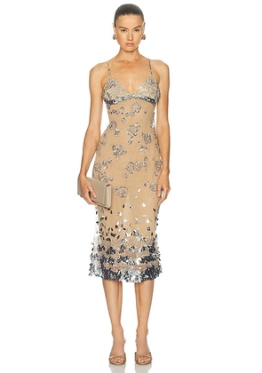 Mirror Palais Diamond Dusty Lady Length Dress in Silver - Metallic Silver. Size L (also in ).