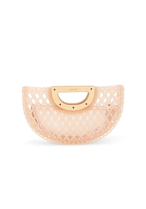 Dolce Vita Solandra Jelly Fan Bag in Pink.