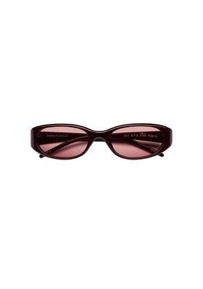 Chimi Dele Sunglasses in Burgundy.