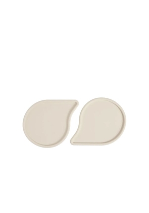 Catenary Home Drop Pet Food Bowl Mats Set Of 2 in Tan.