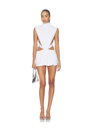 GUIZIO Shyla Mini Dress in White. Size XXS. Also in XS, S, M, L.