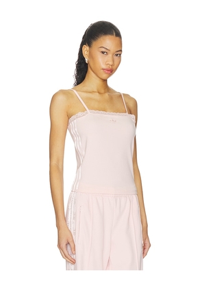adidas Originals Lace Tank Top in Pink. Size XS. Also in S, M, L, XL/1X.