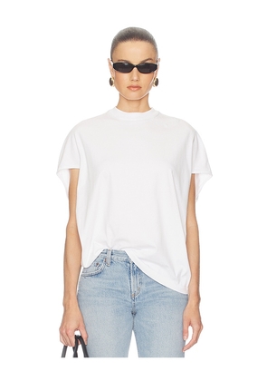 AGOLDE Souline T-shirt in White. Size XS. Also in S, M, L, XL.