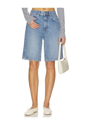 ANINE BING Jasper Short in Blue. Size 23. Also in 24, 25, 26, 27, 28, 29.
