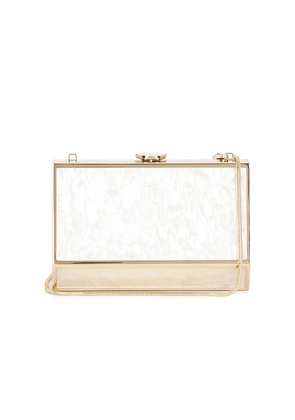 SIMKHAI Maddox Clutch in Ivory.