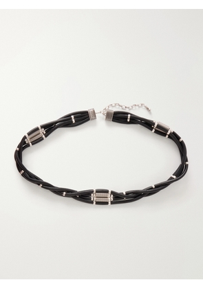 ISABEL MARANT - Tylka Embellished Braided Leather Belt - Black - 70,75,80,85,90