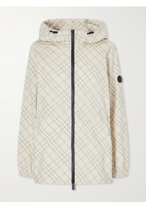 Burberry - Checked Shell Jacket - Neutrals - xx small,x small,small,medium,large