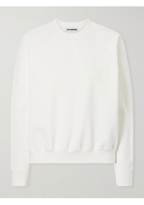 Jil Sander - Cropped Cotton-jersey Sweatshirt - White - x small,small,medium,large,x large
