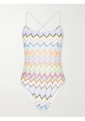 Missoni - Striped Crochet-knit Swimsuit - Multi - IT36,IT38,IT40,IT42,IT44,IT46,IT48