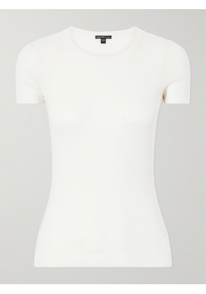 James Perse - Ribbed Cotton And Cashmere-blend T-shirt - Neutrals - 0,1,2,3,4