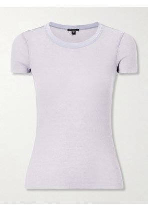 James Perse - Ribbed Cotton And Cashmere-blend T-shirt - Gray - 0,1,2,3,4