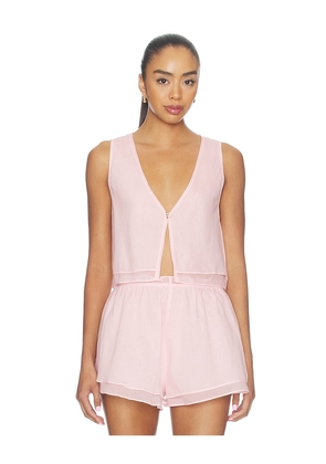 Negative Underwear Island Play Top in Pink. Size XS. Also in S, M, L, XL/1X, XXL/2X.