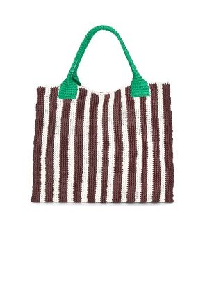 Loeffler Randall Sol Crochet Beach Tote in Brown.