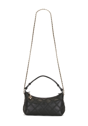Tory Burch Fleming Pochette Bag in Black.