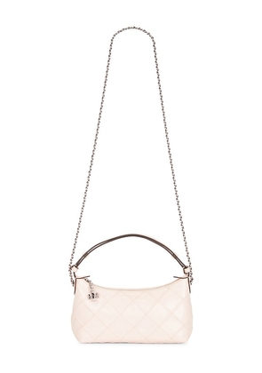Tory Burch Fleming Distressed Pochette Bag in Pink.