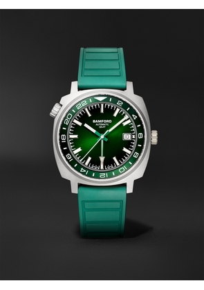 Bamford London - GMT Automatic 40mm Titanium and Rubber Watch, Ref. No. GMTISG.G1RURG - Men - Green