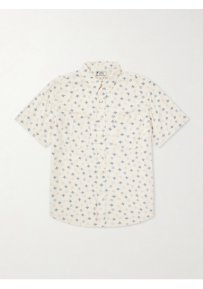 RRL - Printed Linen and Cotton-Blend Shirt - Men - Neutrals - S