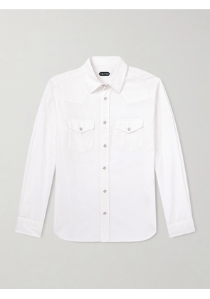 TOM FORD - Cotton-Corduroy Shirt - Men - White - EU 39