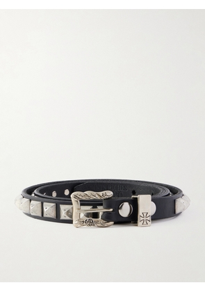 Enfants Riches Déprimés - 2cm Studded Leather Belt - Men - Black - EU 80