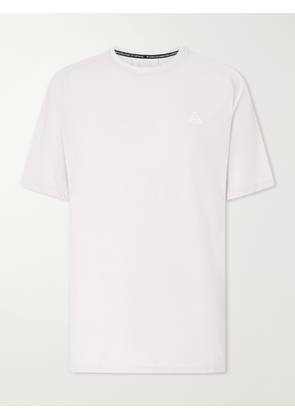 NIKE RUNNING - ACG Solar Chase Logo-Print Jersey T-Shirt - Men - Neutrals - S