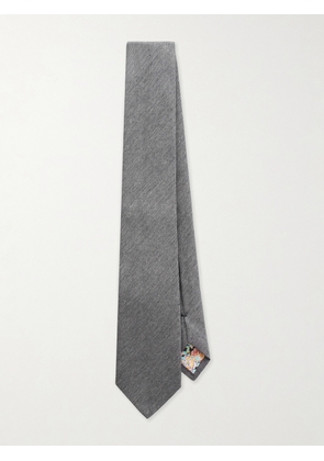 Paul Smith - 8cm Silk and Wool-Blend Tie - Men - Gray