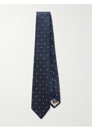 Paul Smith - 8cm Polka-Dot Silk Tie - Men - Blue