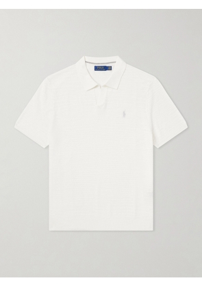Polo Ralph Lauren - Logo-Embroidered Cotton and Linen-Blend Polo Shirt - Men - White - XS