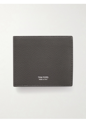 TOM FORD - Full-Grain Leather Billfold Wallet - Men - Gray