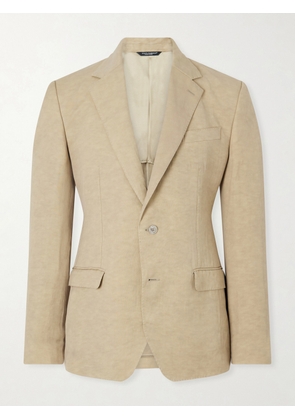 Dolce&Gabbana - Maiolica Linen Blazer - Men - Neutrals - IT 46