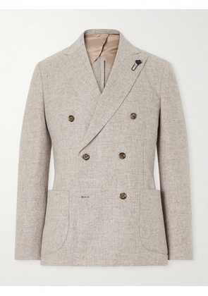 Lardini - Wool Canvas Blazer - Men - Neutrals - IT 46