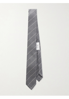 Thom Browne - Striped 8cm Wool Neck Tie - Men - Gray