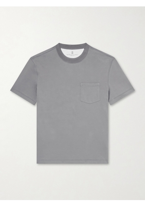 Brunello Cucinelli - Cotton-Jersey T-Shirt - Men - Gray - S