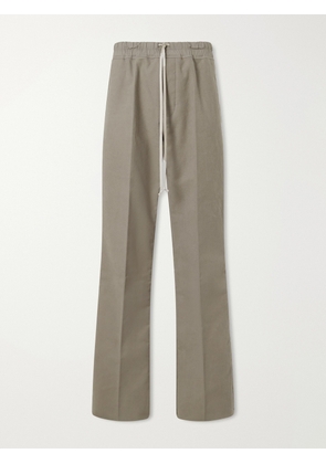 Rick Owens - Dietrich Straight-Leg Cotton-Twill Drawstring Trousers - Men - Gray - IT 48